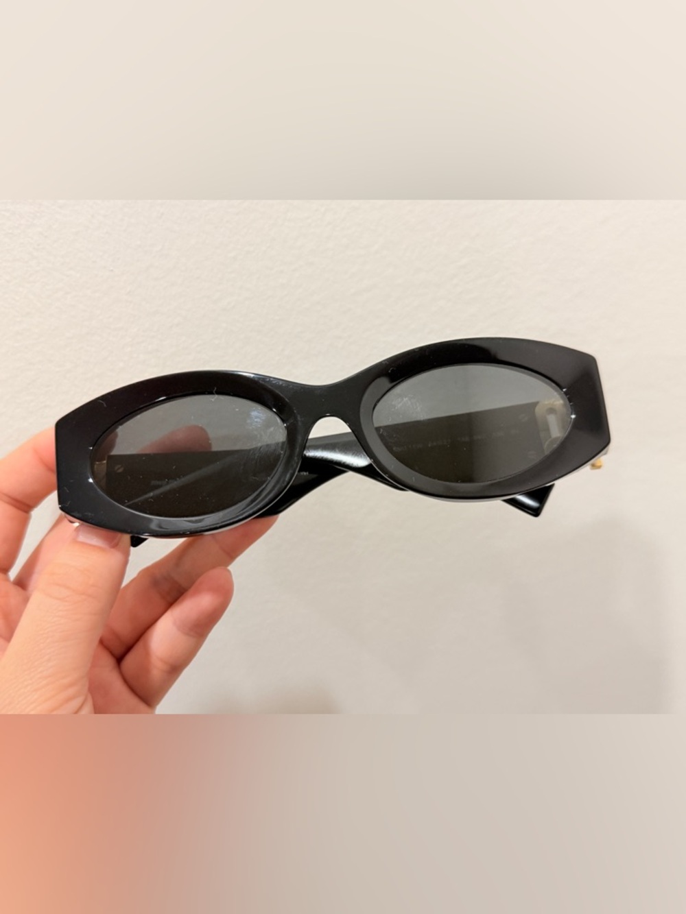 Miu Miu Black Cat-Eye Sunglasses